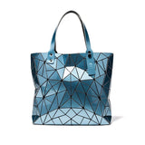 AliExpress Handbags Teal Blue Stunning Geometric Holographic Carry Totes