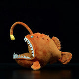 Plush Realistic Lantern Angler Fish Brown Stuffed Animal