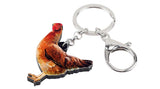 AliExpress Red Hen Chicken Acrylic Keychain and Earrings Realistic Fun!