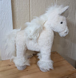 AliExpress Stuffed Animals White Plush Horses Med Size Realistic Very Cute!