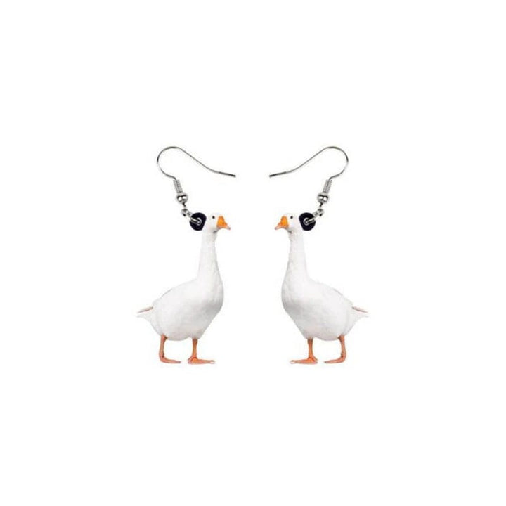 AliExpress White Goose Animal Acrylic Earrings-Hedgehog, Hamster, Frog-MORE!