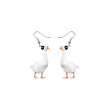 AliExpress White Goose Animal Acrylic Earrings-Hedgehog, Hamster, Frog-MORE!