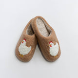 American Farm Company 10 American Farm Company - AFC Brown Chicken Slippers- Adult