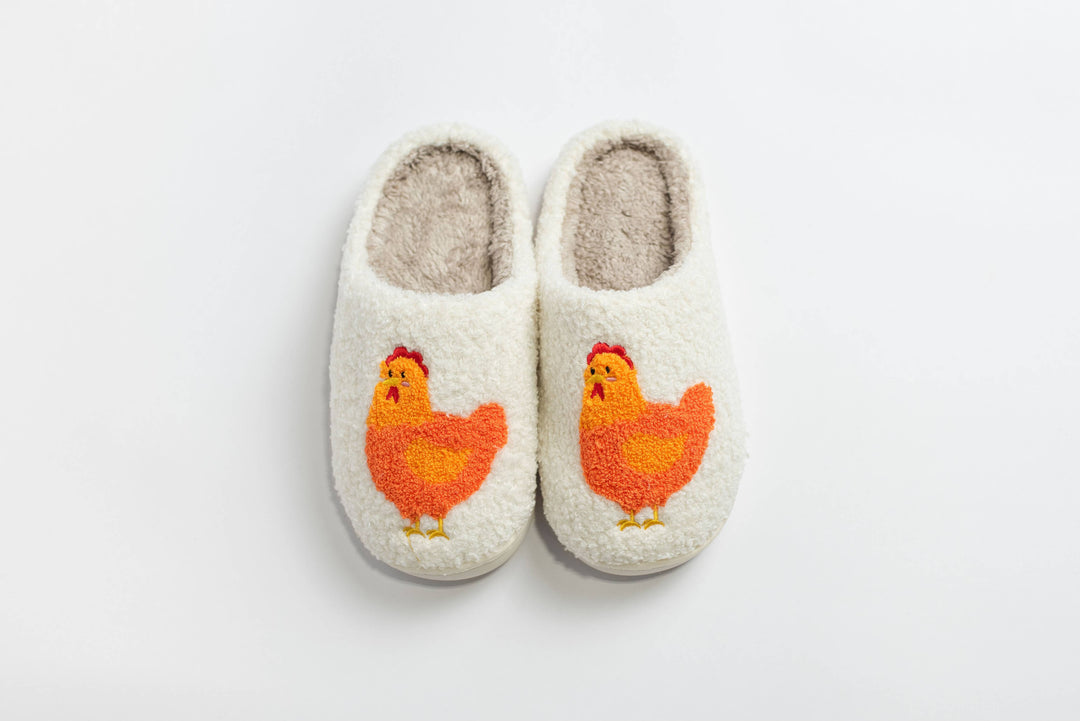 American Farm Company American Farm Company - AFC Fuzzy Chicken Slippers- Adult