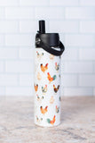 Chicken Lover's Sip Top Water Bottle  22oz Made in the USA