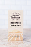 American Farm Company American Farm Company - Sage Chicken/Farmers Market Reusable Hot/Cold Cup - Set of 2