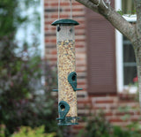 Ashman Online Green / 2 Ashman Online - Ashman Bird Feeder, Metal Top and Bottom, Spacious Design, Attractive & Long Lasting