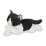 Black & White Cat Small Floppy Kitty Cat by Bearington Collection -