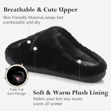 Plush Cat Slippers Super Soft & Comfortable