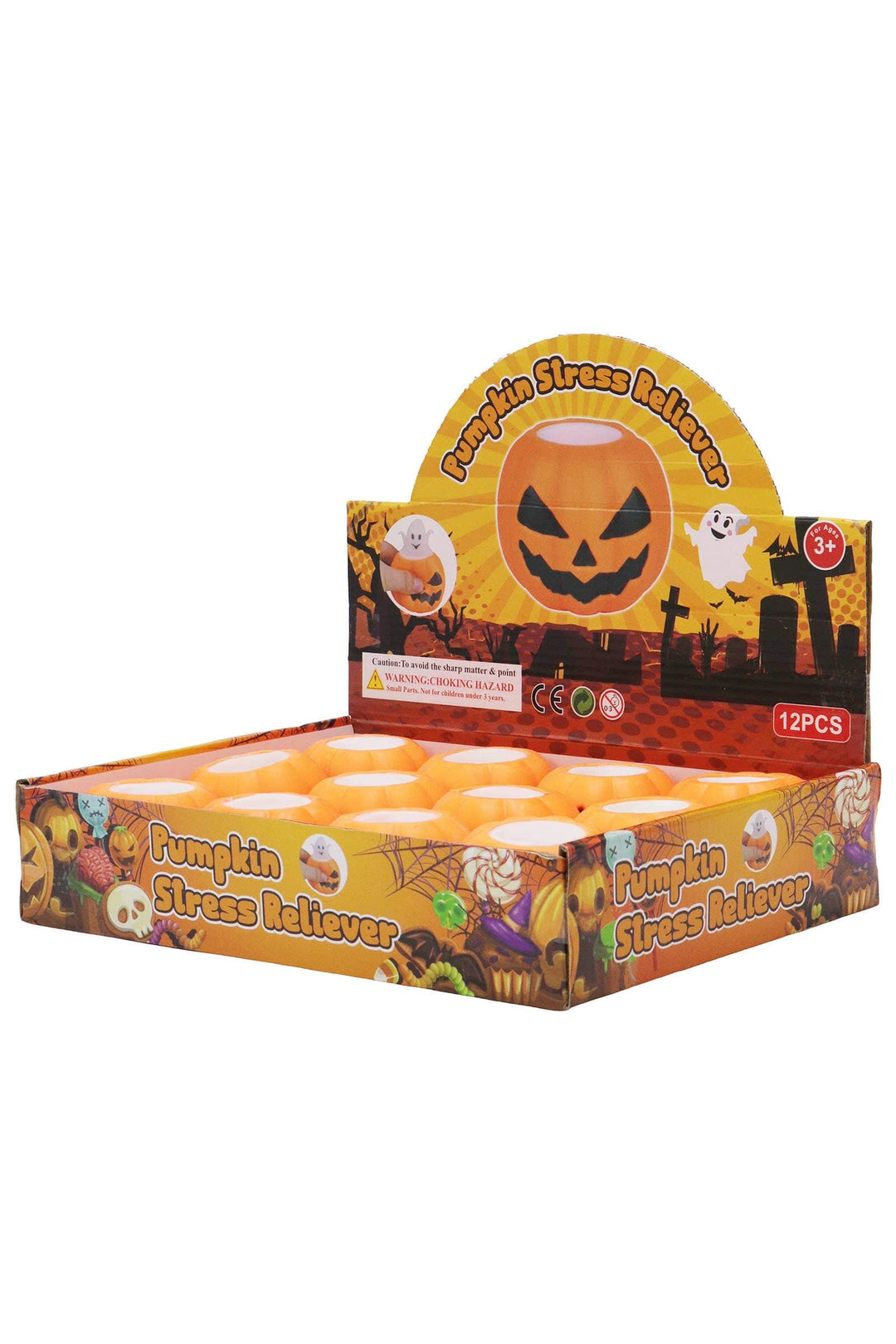 Cap Zone AS SHOWN / ONE SIZE Cap Zone - Ghost Pumpkin Pop-up Halloween Squishy Toy