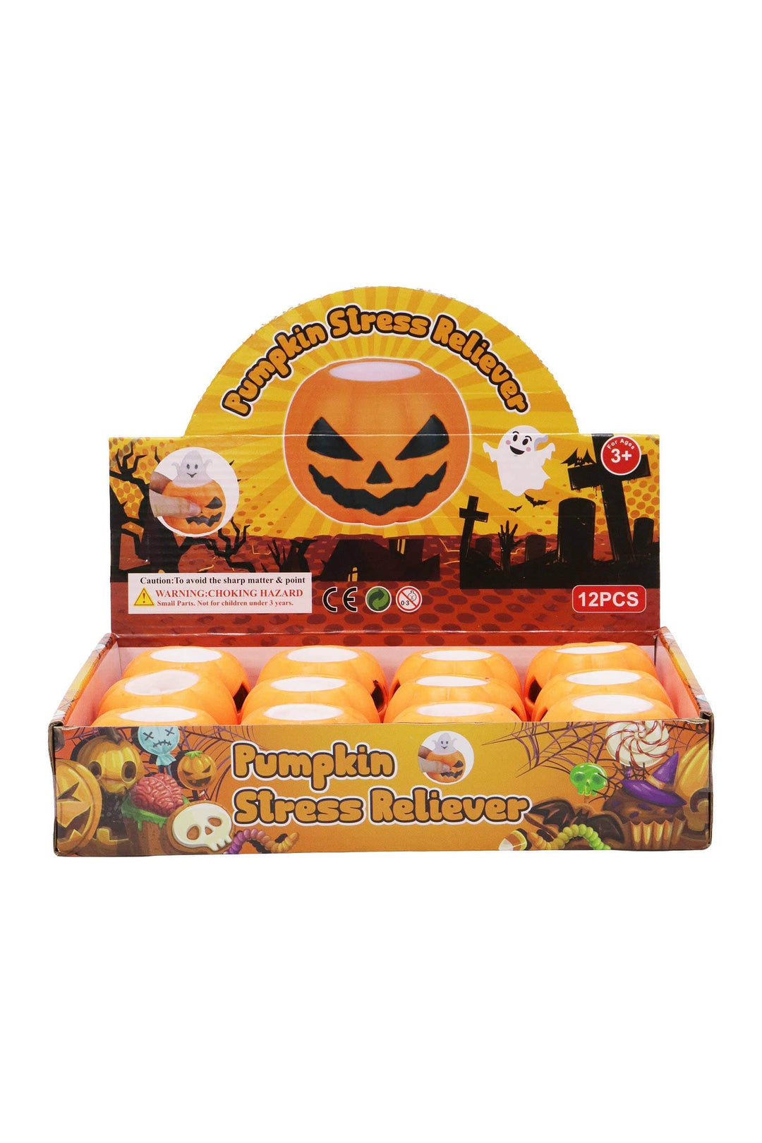 Cap Zone AS SHOWN / ONE SIZE Cap Zone - Ghost Pumpkin Pop-up Halloween Squishy Toy