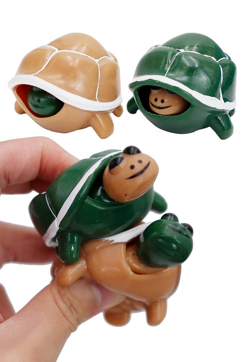 Cap Zone ASSORTED / ONE SIZE Cap Zone - Turtle Baby Pop-up Squeeze Pull Squishy Toy