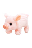 Cap Zone ONE SIZE / ASSORTED Cap Zone - Fuzzy Soft Walking Baby Pig Sound Toy - 4 Pcs