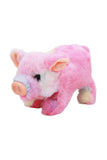 Cap Zone ONE SIZE / ASSORTED Cap Zone - Fuzzy Soft Walking Baby Pig Sound Toy - 4 Pcs