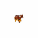 CGB Giftware CGB Giftware - Artisan Glass Hand Blown Highland Cow Ornament in Gift Box