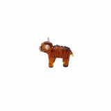 CGB Giftware CGB Giftware - Artisan Glass Hand Blown Highland Cow Ornament in Gift Box