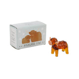 CGB Giftware CGB Giftware - Artisan Glass Hand Blown Highland Cow Ornament in Gift Box