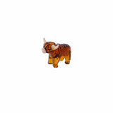 CGB Giftware CGB Giftware - Artisan Glass Hand Blown Highland Cow Ornament in Gift Box