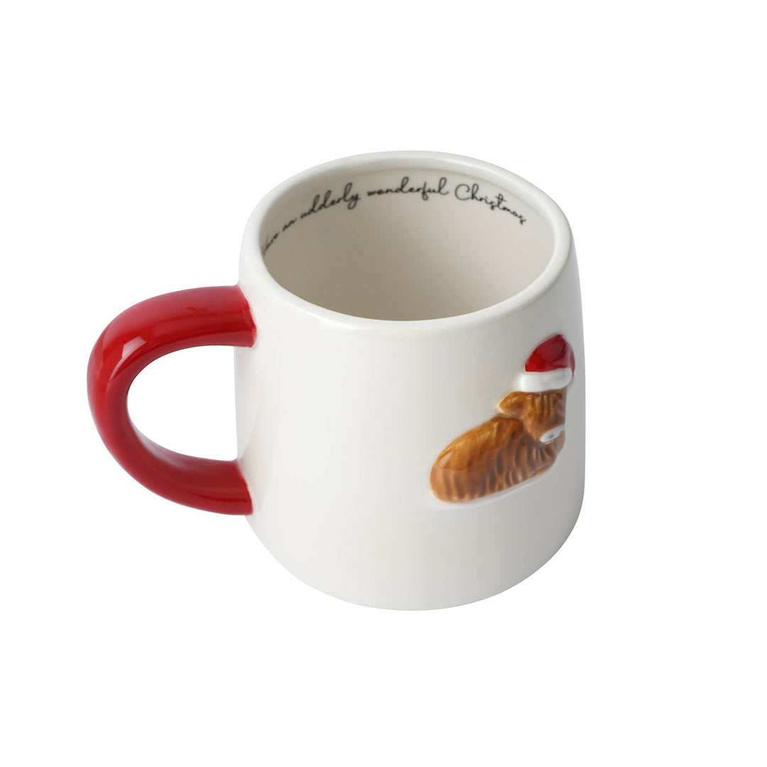 CGB Giftware CGB Giftware - Bramble Farm Christmas Highland Cow Mug In Gift Box
