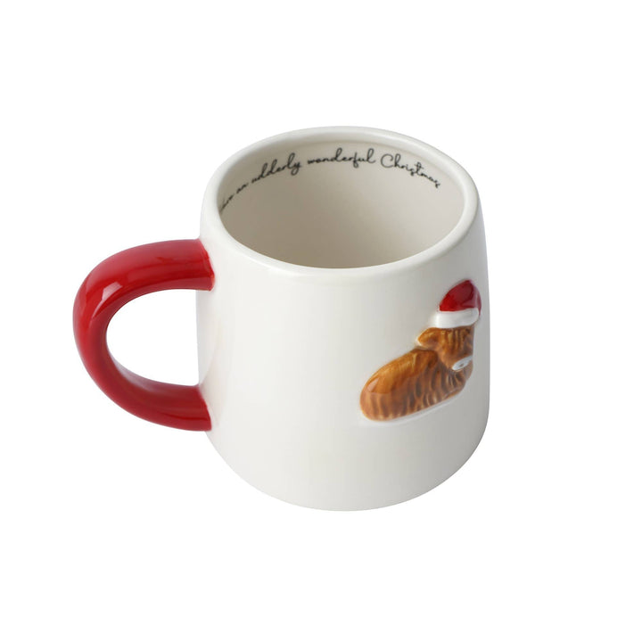 CGB Giftware CGB Giftware - Bramble Farm Christmas Highland Cow Mug In Gift Box