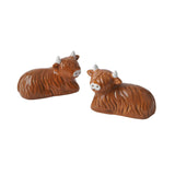 CGB Giftware CGB Giftware - Bramble Farm Highland Cow Salt & Pepper Shakers In Gift Box