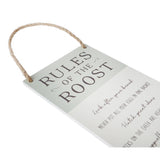 CGB Giftware CGB Giftware - Bramble Farm 'Rules Of The Roost' Kitchen Sign