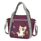 Chala Bags Mini-Carryall Spotted White Pig by Chala RFID Protection