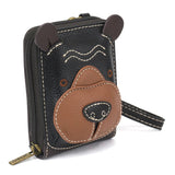 Chala bear wallet rfid 3d Bear Cute-C 3D Wallet RFID Protected with Bee Zipper Pull Wristlet