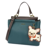 Chala Chala French BUlldog Collection Satchel-G French Bulldog Handbag, Wallet Collection by Chala-NEW! Vegan!