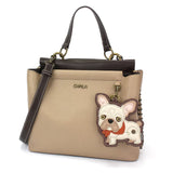 Chala Chala French BUlldog Collection Satchel-T French Bulldog Handbag, Wallet Collection by Chala-NEW! Vegan!