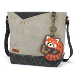 Chala chala red panda Prism-Gray Red Panda Handbag Keychain Collection by Chala Vegan