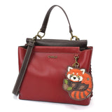 Chala chala red panda Satchel-Red Red Panda Handbag Keychain Collection by Chala Vegan