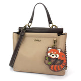 Chala chala red panda Satchel-Tan Red Panda Handbag Keychain Collection by Chala Vegan