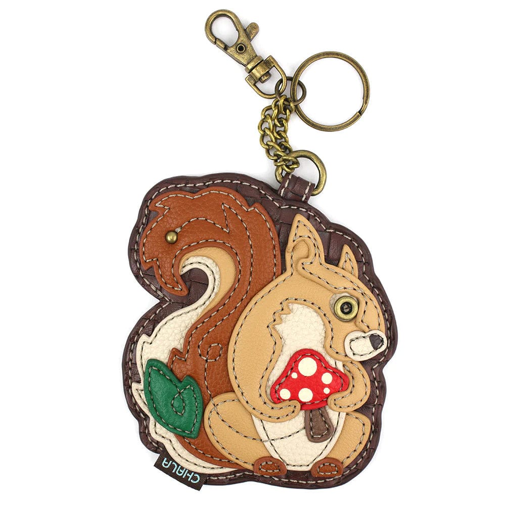 Chala chala squirrel Keychain Squirrel with a Mushroom Collection by Chala Vegan Handbags