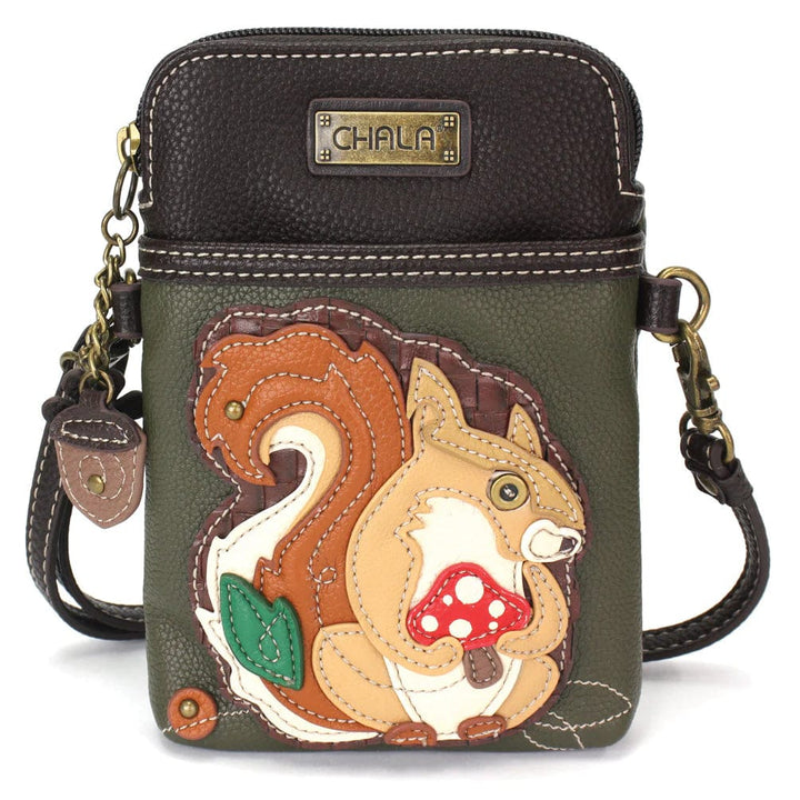 Chala chala squirrel Xbody Squirrel with a Mushroom Collection by Chala Vegan Handbags