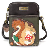 Chala chala squirrel Xbody Squirrel with a Mushroom Collection by Chala Vegan Handbags