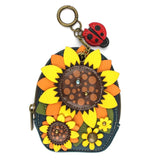 Chala Coin Bag Keychain Sunflowers Mini Coin Purse Keychains by CHALA