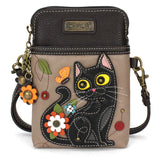 chala Crossbody Black Cat Collection by Chala Keychain and Crossbody Purses