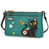 chala Dlux Xbody Black Cat Collection by Chala Keychain and Crossbody Purses