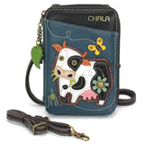 Chala handbags and wallets Cow Crossbody Purse/Wallet by Chala Vegan Great Gift for Cow Lovers!