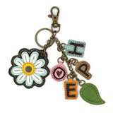 Chala Keychain Daisy Hope keychain brass toned Daisy collection /Key Chain Coin Purse by Chala