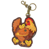 Chala Keychain Hen with Chicks Chala Purse and Keychain Collection for Chicken Lovers Vegan