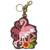 Chala Keychains Keychain/Coin Purse FLAMINGOS- KEYCHAIN/COIN PURSE/Xbody/Tote by Chala