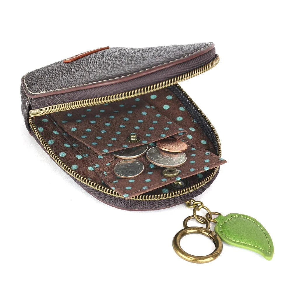 Chala Mini Hedgehog Coin Purse/Keychain So Cute!  Vegan!  RFID Protected
