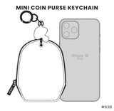 Chala Mini Hedgehog Coin Purse/Keychain So Cute!  Vegan!  RFID Protected