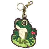 Chala Wallets & Money Clips Lilypad Frog Keychain Chala Frog Collection*