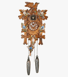 Classic Bird and Floral Design German Made Cuckoo Clock Affordable Adelheide