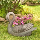 Magnesium Swan Planters Set of 2