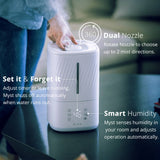 Cool and Warm Humidifier by Miko - Miko Ultrasonic Humidifier, Cool or Warm Mist