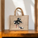 Dana's Uncommon Glass Dana's Uncommon Glass - Polka Dot Stiletto Tote Bag